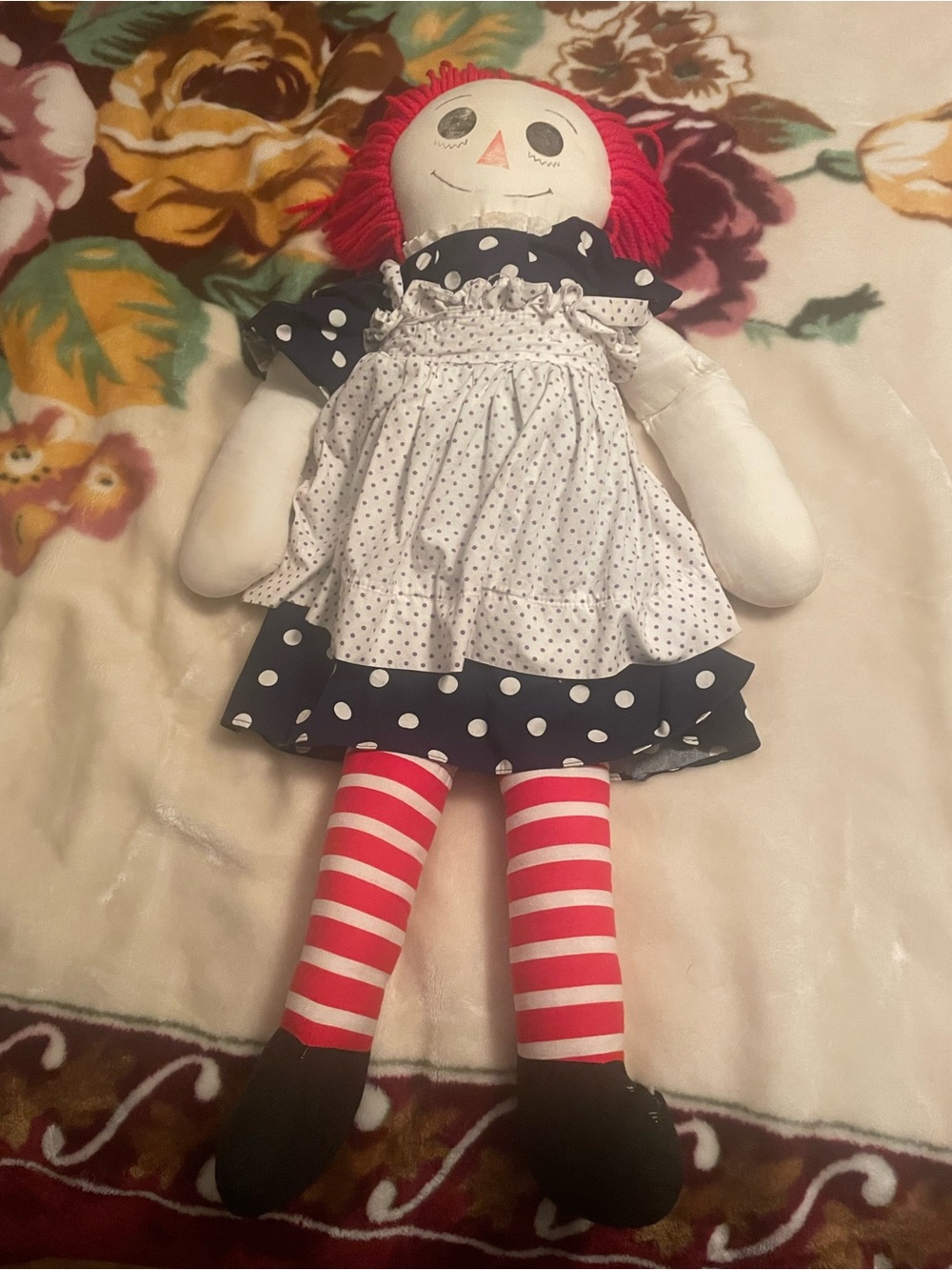 Vintage Raggedy Ann Doll LARGE 3 FT - Fair Condition